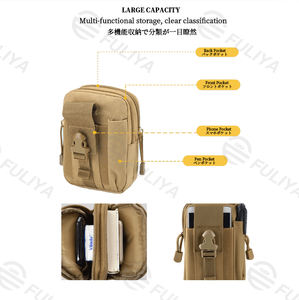 Fuliya Vente en gros Logo personnalisé Sac de ceinture étanche avec boucle pour téléphone Sac de sport Ceinture de course Sac de taille tactique pour femmes et hommes - Product Image 5