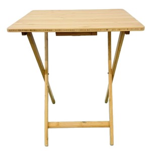 Bamboo Folding Table 48x38x60cm Foldable Computer <b>Desk</b> <b>Study</b> Table Indoor Use - Product Image 1
