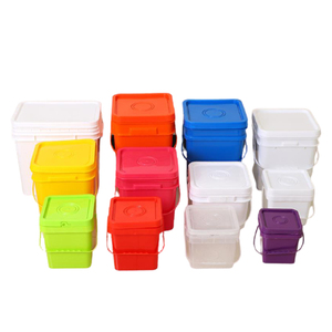 Chine fabricant Qiming carré D'emballage en plastique seau en plastique seau 25L Schlagzeug Rechteck Eimer mit Griff - Product Image 6