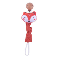 Attache-sucette en coton pour bébé, jouet animal en peluche, porte-tétine, accessoires de dentition pour nouveau-né