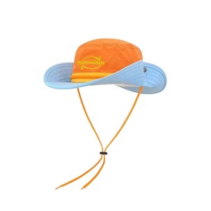 Women's Summer Bucket Hat Color Block Lettering Sun Protection Breathable Cotton Outdoor Sun Hat - Product Image 5