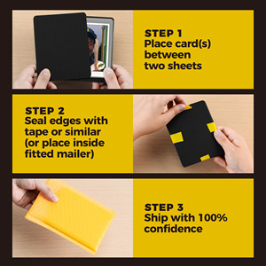 カスタムPPプラスチックブラックカードガード包装パッドトレーディングカードメーリングプロテクター - Product Image 2