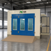 Prix d'usine 1000lux Lumières supérieures et latérales pour cabine de peinture 80 ° Cabine de peinture automobile C avec double aspiration et ventilateurs centrifuges pour four de cuisson automobile