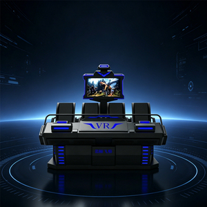 Usine directe 9D <span class=keywords><strong>VR</strong></span> simulateur 4 places réalité virtuelle mouvement Machine métal intérieur et jardin Playhouse pour une utilisation dans un centre commercial - Product Image 5