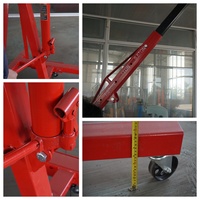 Nouvelle grue de levage manuelle hydraulique pliable en acier de qualité industrielle 1000 kg pour atelier de mécanique automobile et usage domestique