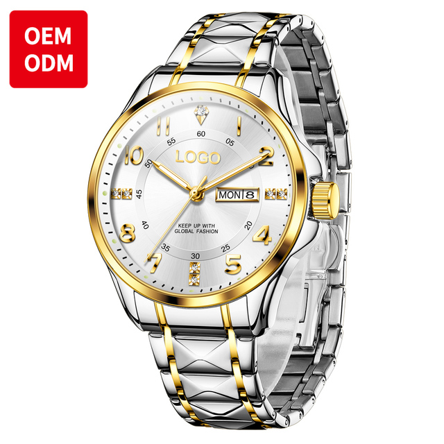 OEM ODM 2910 High Manufacturer Custom logo Stainless Steel Fashion Waterproof Classic Business Luminous Quartz Watch for Man