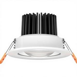 Plafonnier LED encastré COB, projecteur Middle Hill, anti-éblouissement, éclairage mural, coque en aluminium, couleur réglable, IRC - Product Image 1