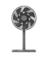 Ventilateur de sol silencieux à hauteur réglable avec moteur BLDC, 12 pouces, télécommande, 8 vitesses, vent doux et naturel pour salon