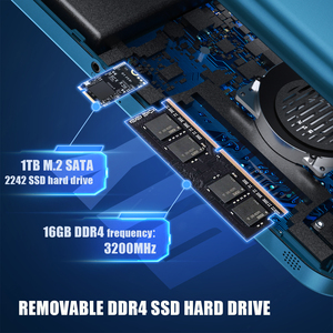 Anbernic win600 màu xanh cầm tay Retro giao diện điều khiển <span class=keywords><strong>mini</strong></span> <span class=keywords><strong>PC</strong></span> chơi Game Win10 5.94 "di động xách tay trò chơi máy nghe nhạc - Product Image 6