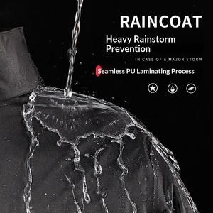 Conjunto de Pantalones y Chaqueta Impermeable para Hombre, 100% Nailon, 100g, para Motociclistas, Repartidores de Comida, Protección Completa del Cuerpo en Invierno - Product Image 5