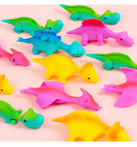 Juguete de tirachinas de dedo, Juguetes de dinosaurios para los dedos, Juguetes de dinosaurios pegajosos para la pared, Juguetes de dinosaurios de Turquía locos, Alivio del estrés, Diversión creativa y liberadora - Product Image 4
