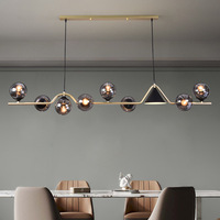 Lustre moderne BGST pour intérieur, éclairage LED, abat-jour en verre, luminaire décoratif pour la maison, lustre pour salle à manger