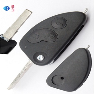 Màu Đen Chất Lượng Tốt Nhất 3 Nút Lật Vỏ Chìa Khóa Từ Xa Cho Alfa Romeo 147 156 166 GT JTD TS - Product Image 1