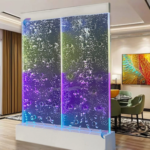 Maßgefertigte Moderne Acryl-Wasserblasenwand-Paneele, Bewegliche Trennwand, Dekorative Wand mit LED-Licht - Product Image 5