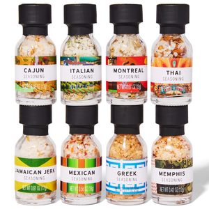 Coffret Cadeau de Collection d'<span class=keywords><strong>Épices</strong></span> Gourmandes avec Assaisonnements Grecs, Italiens, Mexicains et <span class=keywords><strong>Cajun</strong></span>, Incluant Sel et Poivre en Boîte - Product Image 2
