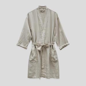 Ropa de cama de lino puro para <span class=keywords><strong>mujer</strong></span>, pijamas de <span class=keywords><strong>mujer</strong></span>, ropa de descanso Unisex personalizada - Product Image 2