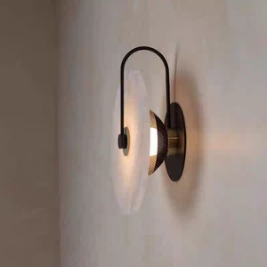 Marble Wall <b>Lamp</b> Round Off White E27 Led <b>Warm</b> Light For Living Room Bedroom Study - Product Image 3