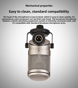 Micros de studio multifonctionnels de haute qualité à réduction de bruit pour l'enregistrement de batterie, microphones métalliques - Product Image 3