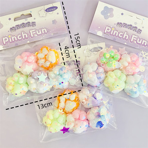 Jouet à presser CHENXI Mini Patte de Chat - Silicone et TPE souples pour soulager le stress des enfants - Product Image 6