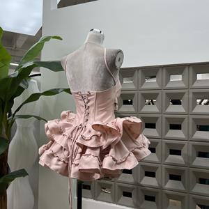 Abito Boutique di alta qualità 2025 <span class=keywords><strong>da</strong></span> <span class=keywords><strong>donna</strong></span> in pizzo con torta e Pompadour abito <span class=keywords><strong>da</strong></span> sera a spina di pesce con pantaloncini di <span class=keywords><strong>zucca</strong></span> abbinati - Product Image 4