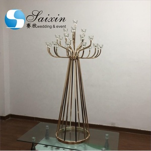 ZT-440 Hot Sell Wedding Table Decoration 25 Arms Big Gold Metal <strong>Candelabra</strong> - Product Image 5