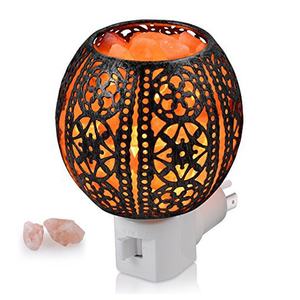 Porte-lampe murale à sel avec motifs pointus entreprises roses - Product Image 6