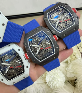 Reloj de Cuarzo Ultrafino y Ultraligero de Alta Gama 2026, Reloj de Pulsera con Diseño de Fibra de Carbono en Forma de Tonneau, Cristal de Zafiro, Correa de Nailon - Product Image 3