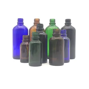 Botol bola kaca minyak esensial, botol minyak esensial diffuser botol kaca minyak esensial bening kosong 15ml dengan penutup emas