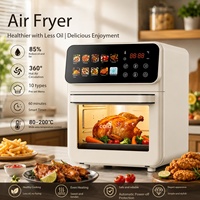 Friteuse à air multifonction populaire avec grande fenêtre de visualisation, température réglable, minuterie intelligente, cuisson sans huile pour la maison et les fêtes