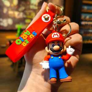 Porte-clés personnalisé <span class=keywords><strong>3D</strong></span> Kawaii en PVC, figurines de personnage de dessin animé <span class=keywords><strong>Mario</strong></span> Bros Luigi Champignon - Product Image 5