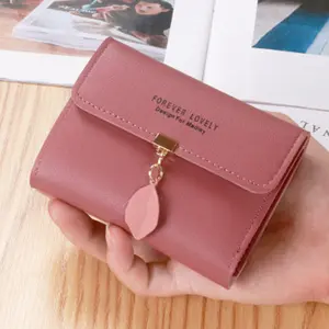 WA8141 Best selling synthetic PU leather wallet women envelope purse phone gold wallet