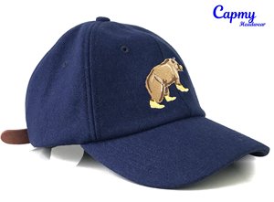 Custom Logo <strong>Navy</strong> Blue 3D Embroidered 6 Panel <strong>Hat</strong> <strong>Navy</strong> Melton Wool Felt Caps for Wool Dad <strong>Hat</strong> Men Wool Baseball Cap - Product Image 3