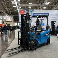1,5 Tonnen Leichter Elektro-Gabelstapler mit Lithium-Ionen-Batterie, Hydraulischem Seitenschieber und Vollgummireifen - RONGYU RY100 für Kleinunternehmen