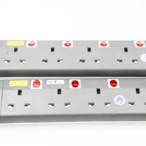 Power Strip Surge Protector with Multiple Outlets -uk Plug, 6 ft Long Heavy Duty Extension Cord for Home-056