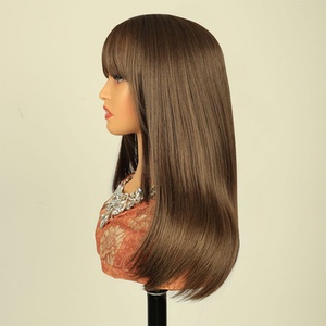 วิกผมสังเคราะห์เส้นใยธรรมชาติ18นิ้วสีน้ำตาลช็อกโกแลต - Product Image 2