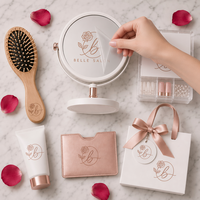 Autocollant personnalisé en feuille d'or rose à transfert UV pour logo de salon, résistant à l'eau et aux rayures, pour salons de beauté et de manucure