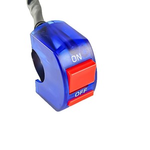 Interruptor de manillar de motocicleta Qiangye, azul y rojo, encendido/apagado, para accesorios de modificación de motocicletas - Product Image 4