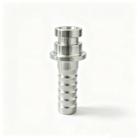 Conector de Manguera de Acero Inoxidable 304 de 1/4'' con Conexión de Espiga para Manguera de Entrada, Accesorio de Tubería para Fluidos y Gases Mecanizado por CNC