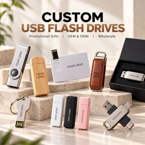 Clé USB créative gravée en métal avec clip rotatif, logo OEM personnalisé, 32 Go 64 Go USB 2.0/3.0, cadeau publicitaire d'entreprise - Product Image 6