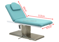 Lit de beauté pour spa avec dossier réglable et massage électrique pour salons de beauté - Design moderne, traitement confortable