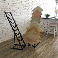 Échantillon de carreaux de céramique Quartz présentoir en métal présentoir de sol en pierre personnalisé