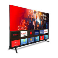 Téléviseur intelligent Android Full HD 4K UHD de 50 à 110 pouces avec Wi-Fi, écran LCD A+ raffiné, pour les salles résidentielles haut de gamme