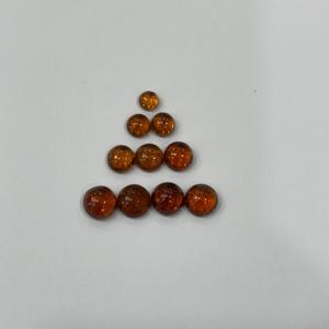 Natural Hessonite <b>Garnet</b> Round Cabochon Loose Brown Gemstone AAA Quality Wholesale Jewelry Making Calibrated Bulk Stones OEM - Product Image 2