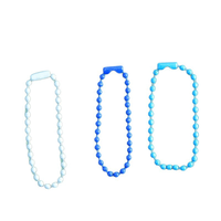 Chaînes de perles colorées faites à la main pour accessoires DIY, chaînes suspendues, chaînes de perles peintes, chaînes de disques ronds Guka, porte-clés – Vente en gros