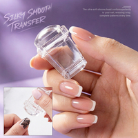 Fantastique Kit de Tamponnage pour Ongles en Silicone Léger avec Tête de Tampon Ultra Douce et Grattoir Assorti pour Motifs DIY de Salon