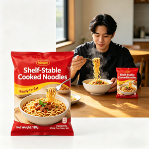 Fideos Cocidos Veganos de Larga Duración, Comida Instantánea Asiática Tradicional - Product Image 4