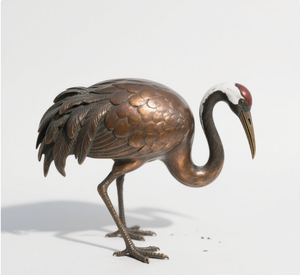 Personalizado Modern Bronze esculturas estátuas de cobre fundido para a decoração do jardim ao ar livre Caracterizando o animal e o pássaro Fontes do jardim - Product Image 2