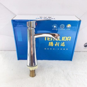 Grifo de Lavabo Tenglida de un Solo Orificio con Válvula de Cerámica, Grifo de Agua Fría Individual de Aleación de Zinc para Montaje en Encimera - Product Image 1