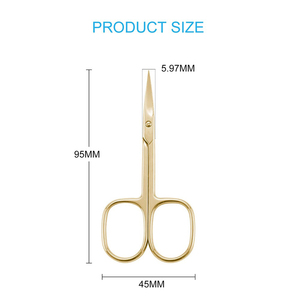 Straight Nail <b>Edge</b> <b>Cutter</b> Stainless Steel Manicure Scissors Nail Sticker Eyebrow Scissor Custom Tool - Product Image 3