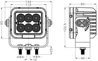 Nouvelles barres lumineuses compactes 4'' E-mark 60W 4800LM à double faisceau, homologuées DOT, pour équipements lourds et engins forestiers tout-terrain